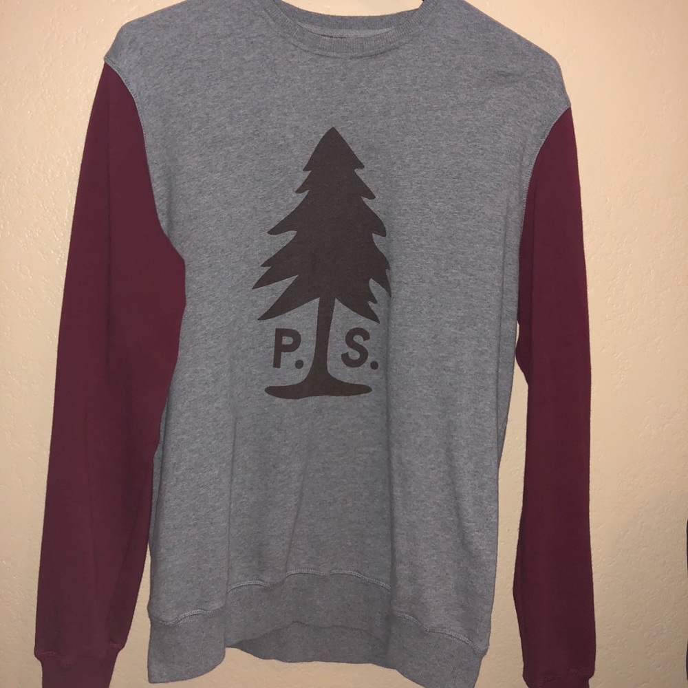 Poler Gray & Red Crewneck Sweater Men’s XL